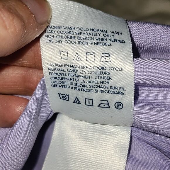 LL Bean lilac Long Sleeve Tunic Top size 14 - Picture 6 of 12